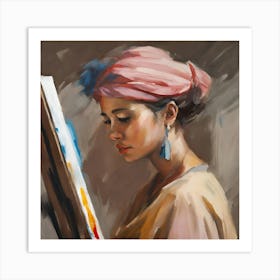 Portrait Of A Woman Art Print