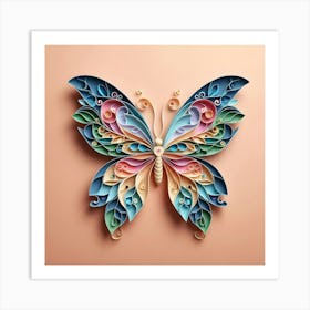 Paper Butterfly Art 2 Art Print