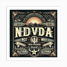 Nvda California Art Print