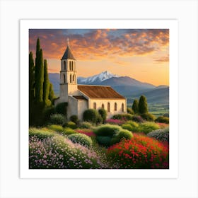 Church In The Countryside Art Print