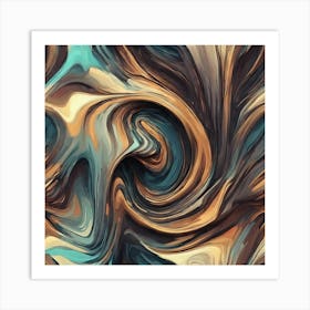 Abstract Swirls Art Print