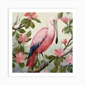 Pink Spoonbill 3 Art Print