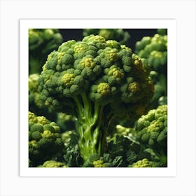 Green Broccoli 4 Art Print