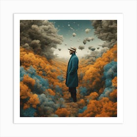 Man In The Clouds Art Print