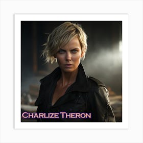 Charlize Theron 2 Art Print