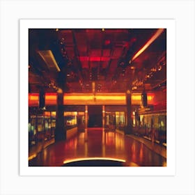 Evening City Nightclub Adeline Yeo Art Print