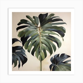 Scandinavian style, palm leaf 3 Art Print