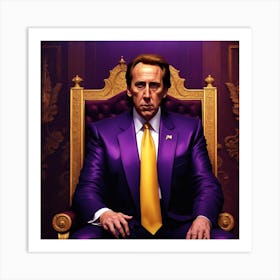 Purple Throne 1 Art Print