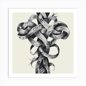 Knotted Cross Art Print