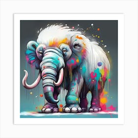 Colorful Elephant 1 Art Print