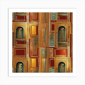 Egyptian Doors Art Print