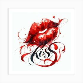 Passion's Embrace Art Print