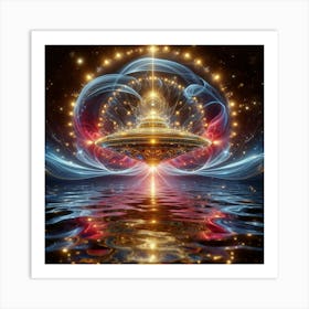 Ufo landing Art Print