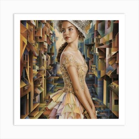 Girl In A Hat Art Print