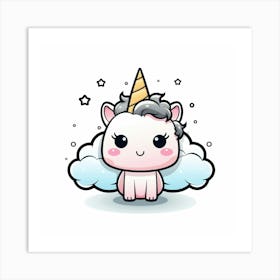 Cute Unicorn 178 Art Print