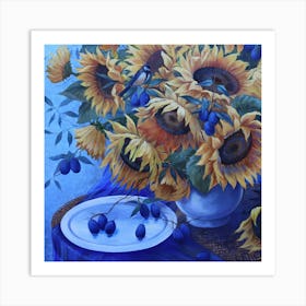 Still Life With Sunflowers 1 Art Print