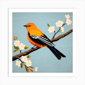 Amish Quilts United States, Bird On a Branch, folk art, 127 Art Print