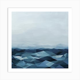 Abstract Ocean 1 Art Print