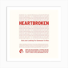 Heartbroken Square Art Print