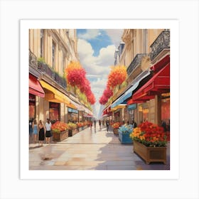 Paris Street.7 Art Print