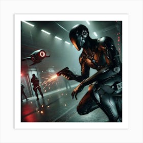 A Sci Fi Scene Showcasing Specter Lethal Precision Art Print