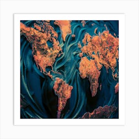 World Map 32 Art Print