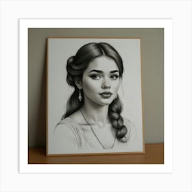 Portrait Of A Woman 4 Art Print