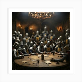 Knights Of The Round Table 2 Art Print