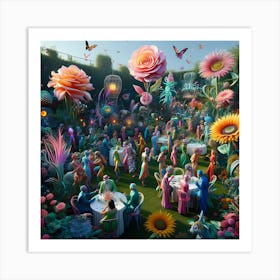 'The Garden Party' Art Print