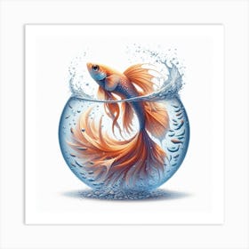 Aquarium fish 1 Art Print