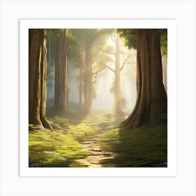 Forest Path Art Print