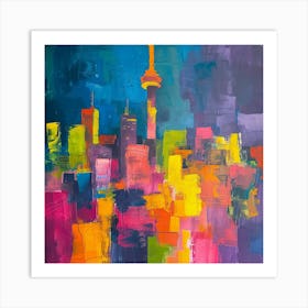 Abstract Travel Collection Toronto Canada 1 Art Print