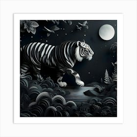 Tiger In The Forest 1 Art Print