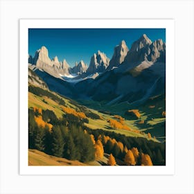 Majestic Mountains Art Print