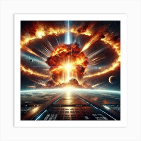 Supernova Blast Converted Art Print