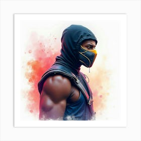 Mortal Kombat Ninja Fighter Concept Art (613) Art Print