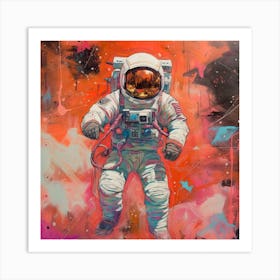Astronaut Illustration 2 Art Print