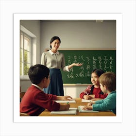 Chinese Teacher Art Print