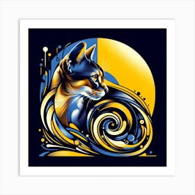 Abyssinian Cat 03 1 Art Print