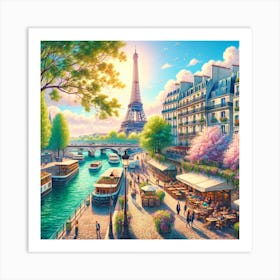 Paris Eiffel Tower Art Print