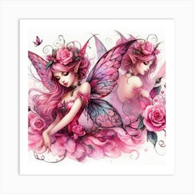 Pink Fairy Art Print