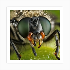 Close Up Of A Fly Art Print