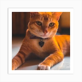 Orange Tabby Cat Art Print