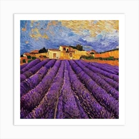 Lavender Fields By Vincent Van Gogh Art Print