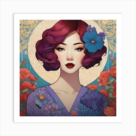 Asian Girl 4 Art Print