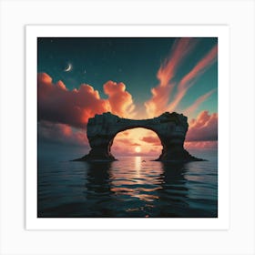 Arch At Sunset Art Print