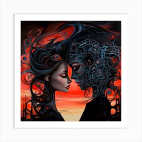 Lovers By Csaba Fikker 87 Art Print