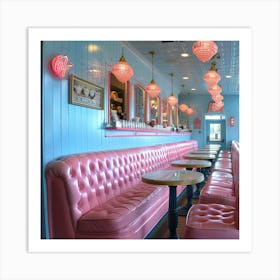 Pink Diner 2 Art Print