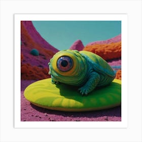 Turtle In The Desert Art Print