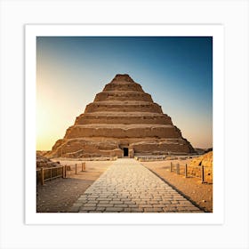 Pyramid Of Saqqara Art Print